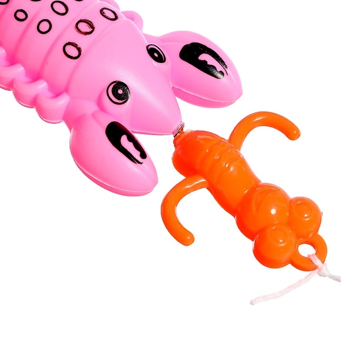 Рыбалка «Волна приключений» в корзине: 1 удочка, 1 сачок, 20 рыбок, МИКС