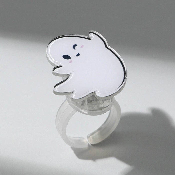 Кольцо детское с огоньком на Хэллоуин, МИКС, безразмерное. Кольцо детское с огоньком на Хэллоуин, МИКС, безразмерное.