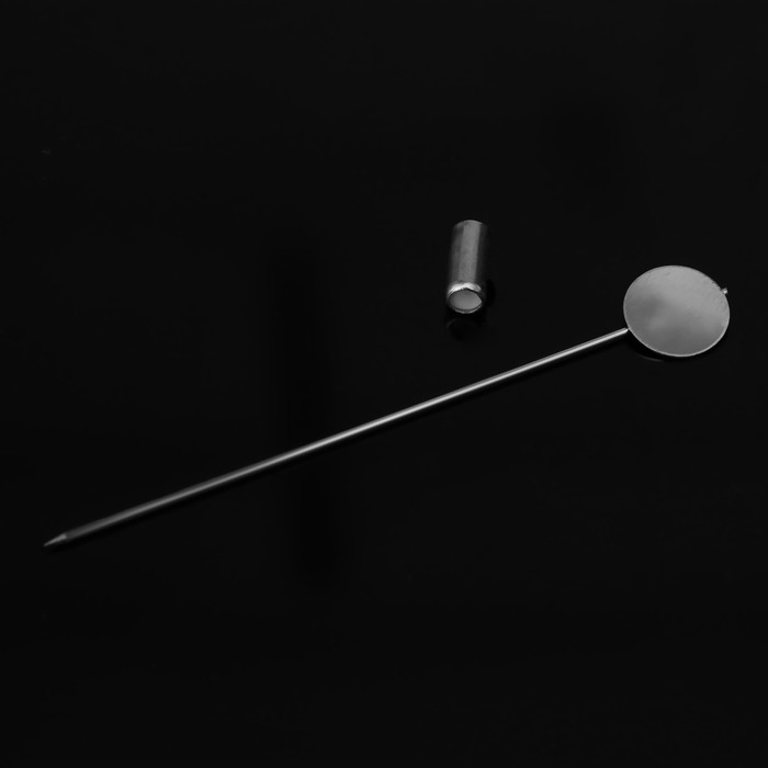 Основа «Брошь-игла» L= 7,5 см, площадка 1см (набор 5шт), цвет серебро Основа «Брошь-игла» L= 7,5 см, площадка 1см (набор 5шт), цвет серебро