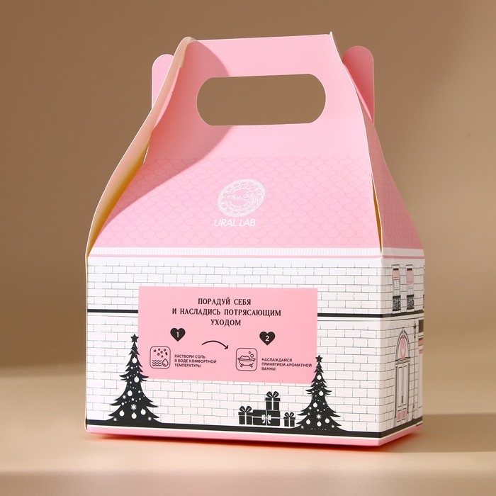 Соль для ванны «С Новым Годом!», 500 г, аромат клубники в шампанском, Pink Collection by URAL LAB Соль для ванны «С Новым Годом!», 500 г, аромат клубники в шампанском, Pink Collection by URAL LAB