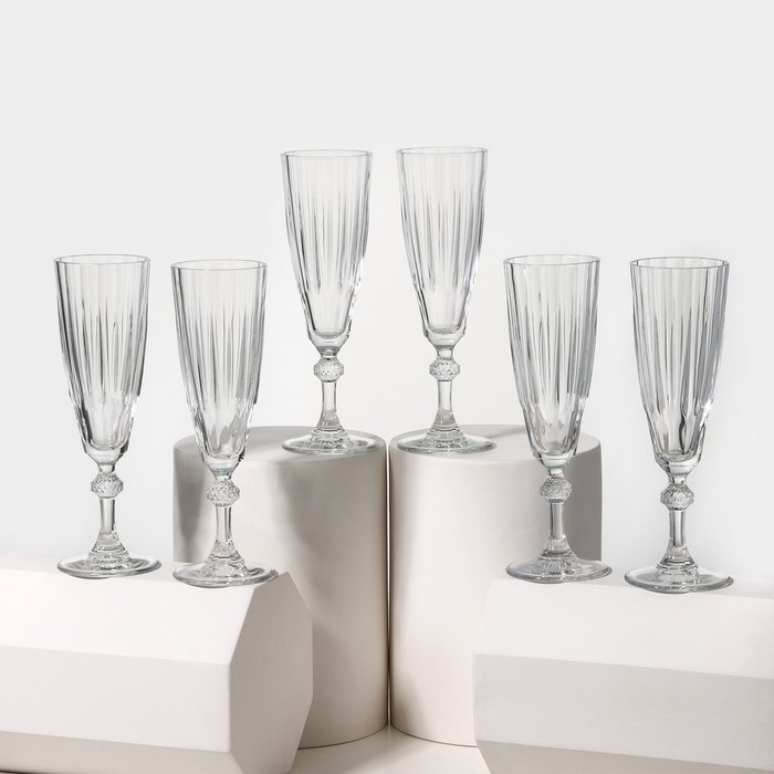 Набор стеклянных фужеров DIAMOND, 170 мл, 6 шт Набор стеклянных фужеров DIAMOND, 170 мл, 6 шт