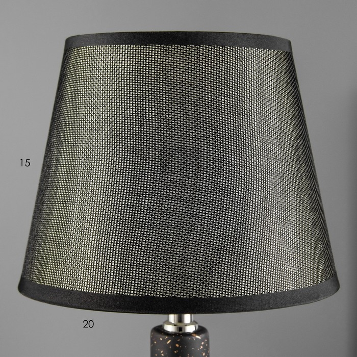 Настольная лампа Настольная лампа "Аквилина" Е14 40Вт черно-золотой 20х20х33 см RISALUX