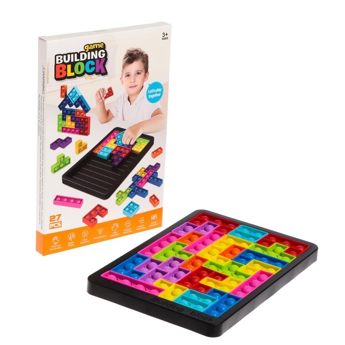 Конструктор тетрис POP IT, 27 деталей Конструктор тетрис POP IT, 27 деталей