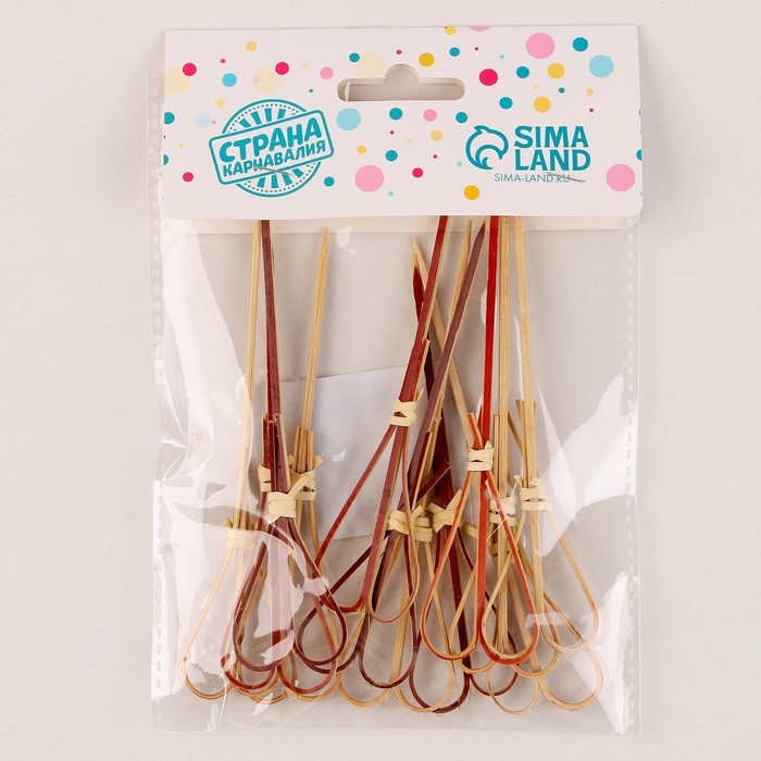 Шпажки «Сердце», в наборе 12 шт., цвет красный Шпажки «Сердце», в наборе 12 шт., цвет красный