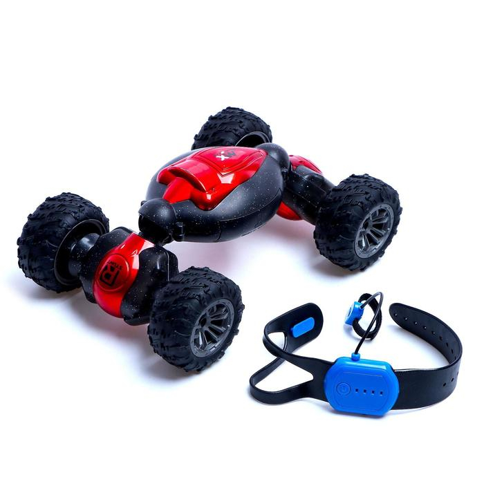 Машинка-перевёртыш HYPER SKIDDING с управлением жестами, цвет красный Машинка-перевёртыш HYPER SKIDDING с управлением жестами, цвет красный