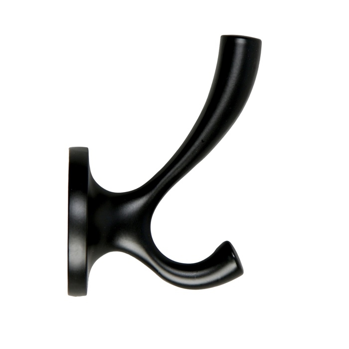 Крючок мебельный CAPPIO CONE, двухрожковый, черный Крючок мебельный CAPPIO CONE, двухрожковый, черный