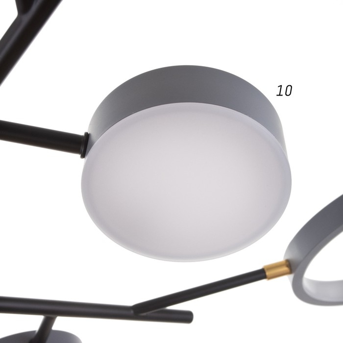 Люстра с ПДУ 2300/9GR LED 190Вт 3000-6000К серый 85х85х9 см BayerLux