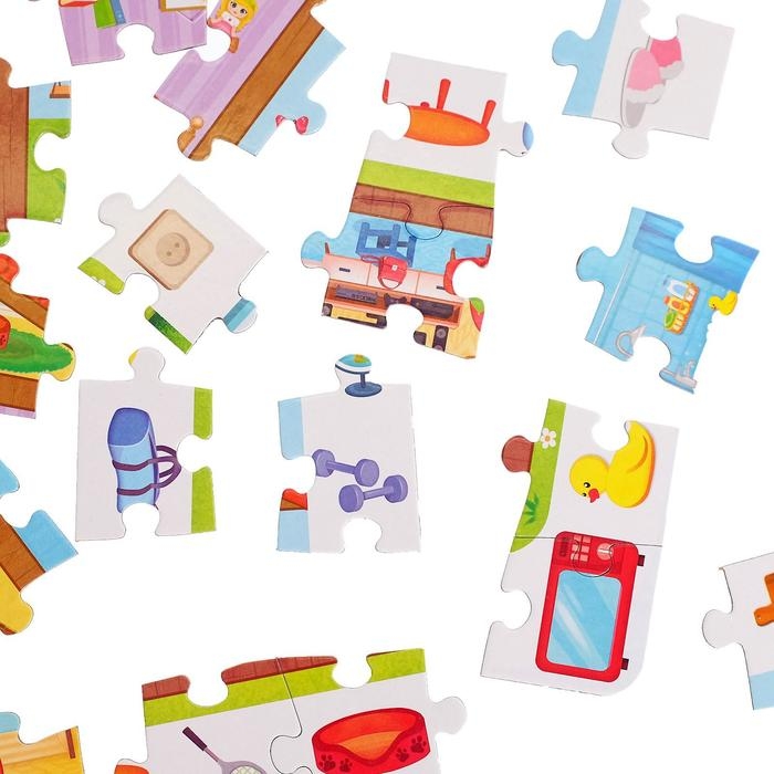 Пазлы «Найди и покажи. Мой большой дом», 88 деталей Пазлы «Найди и покажи. Мой большой дом», 88 деталей