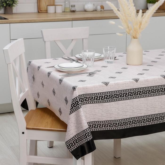 Клеёнка на стол Доляна «Франческа», на тканевой основе, рулон 20 метров, ширина 137 см, общая толщина 0,22 мм, цвет бежевый Клеёнка на стол Доляна «Франческа», на тканевой основе, рулон 20 метров, ширина 137 см, общая толщина 0,22 мм, цвет бежевый