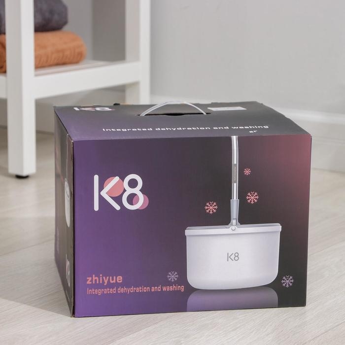 Швабра с отжимом и ведро, насадка из микрофибры Швабра с отжимом и ведро, насадка из микрофибры