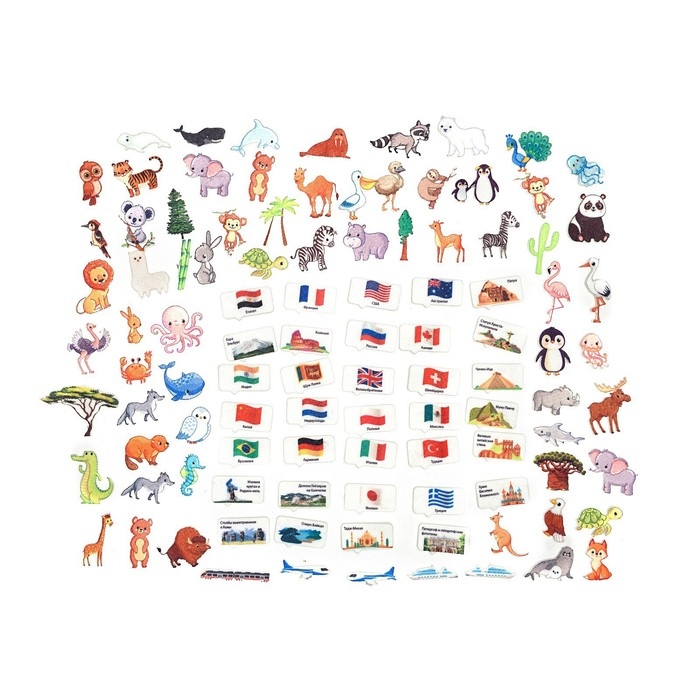 Игра-конструктор «Карта мира», 126 деталей