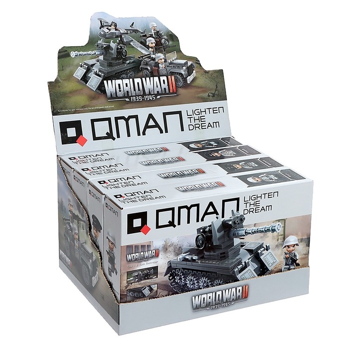 Конструктор &laquo;Вторая мировая война. Военная техника&raquo;, 4 вида, цвет МИКС