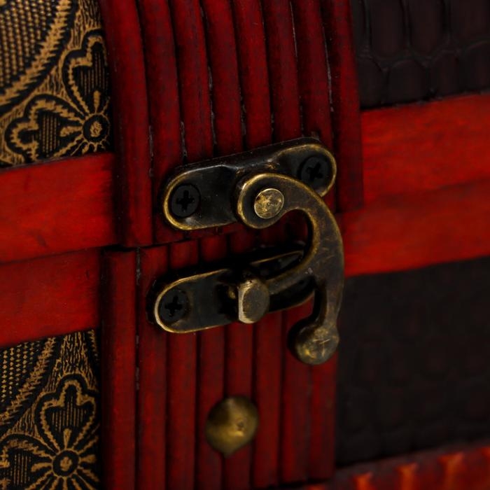 Шкатулка дерево состаренная Шкатулка дерево состаренная "Питон и медальон" сундучок МИКС 11х16х10,5 см