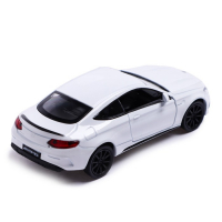 Машина металлическая MERCEDES-AMG C63 S COUPE, 1:32, открываются двери, инерция, цвет белый