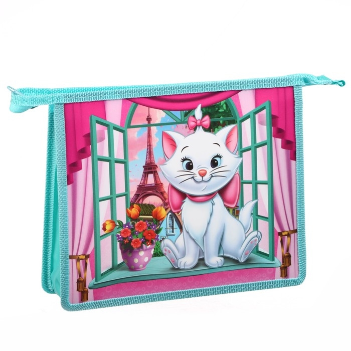 Папка для тетрадей А5, пластик, на молнии, Коты Аристократы Папка для тетрадей А5, пластик, на молнии, Коты Аристократы