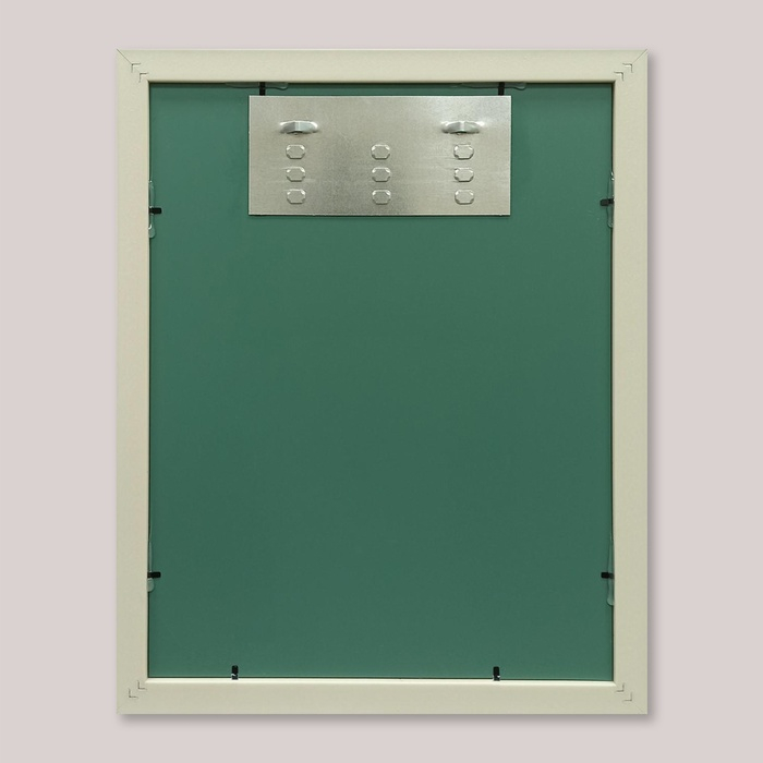 Зеркало настенное «Верона», белое, 60×74 см, рама пластик, 60 мм