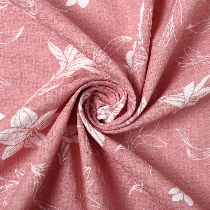 Простыня для бани Простыня для бани "Лилия" 150х180 см, 100% хлопок, вафельное полотно, 160 гр/м2