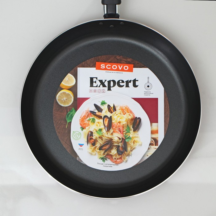 Сковорода «Эксперт», d=28 см, антипригарное покрытие, цвет бордовый Сковорода «Эксперт», d=28 см, антипригарное покрытие, цвет бордовый
