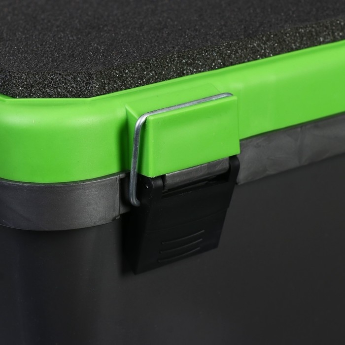 Ящик зимний HELIOS односекционный, цвет серо-салатовый