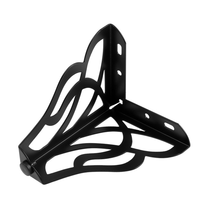 Опора мебельная CAPPIO резная OP02, h=130 мм.10*10мм, цвет матовый черный Опора мебельная CAPPIO резная OP02, h=130 мм.10*10мм, цвет матовый черный