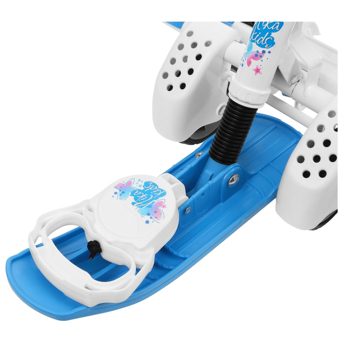 Снегокат с колёсами «Тимка спорт 6 Бабочки», ТС6/БТ, с родительской ручкой, со спинкой и ремнём безопасности Снегокат с колёсами «Тимка спорт 6 Бабочки», ТС6/БТ, с родительской ручкой, со спинкой и ремнём безопасности