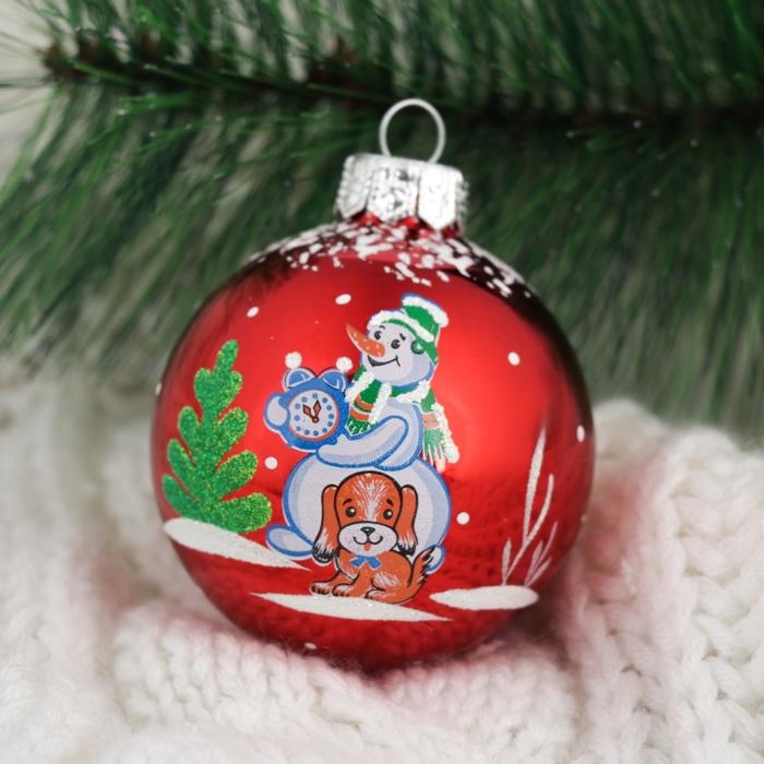 Шар Шар "Новогодний " d-6 см, микс