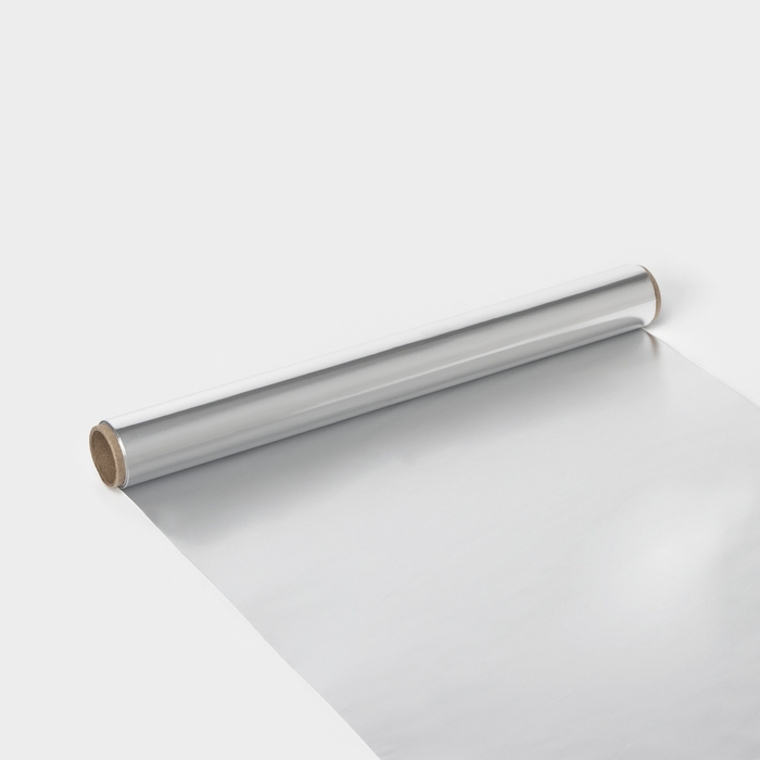 Фольга пищевая алюминиевая «Доляна», 29 см × 5 м, 9 мкм Фольга пищевая алюминиевая «Доляна», 29 см × 5 м, 9 мкм