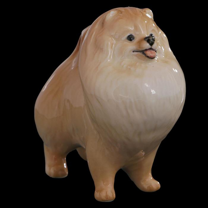 Сувенир «Шпиц померанский», 8×4×8 см, ручная работа, фарфор Сувенир «Шпиц померанский», 8×4×8 см, ручная работа, фарфор