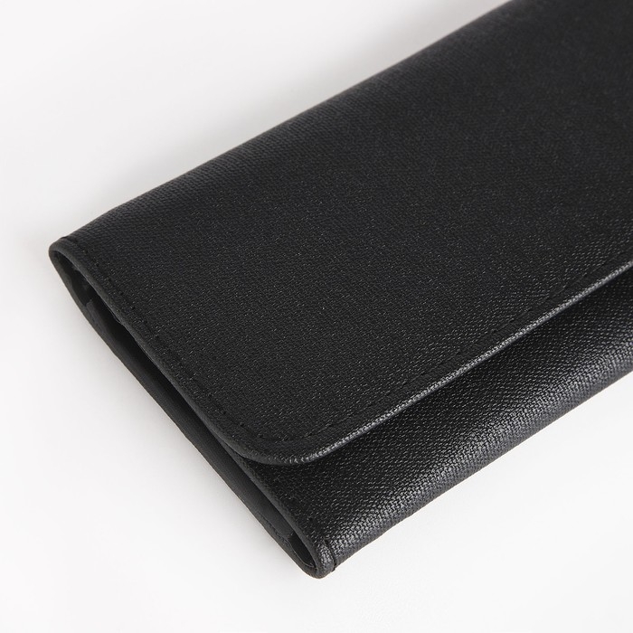 Кошелёк женский на кнопке, цвет чёрный