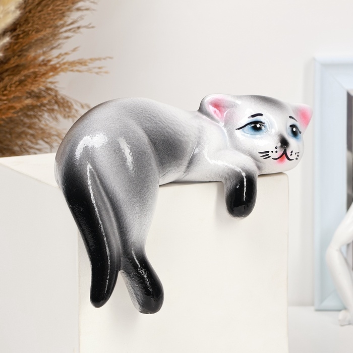 Фигура Фигура "Котенок Васька" 14х19см, серый