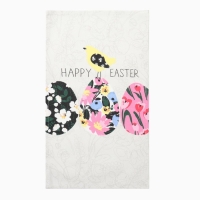 Полотенце кух. Доляна "Happy easter" 28х46 см, рогожка, 100% хл, 160г/м2