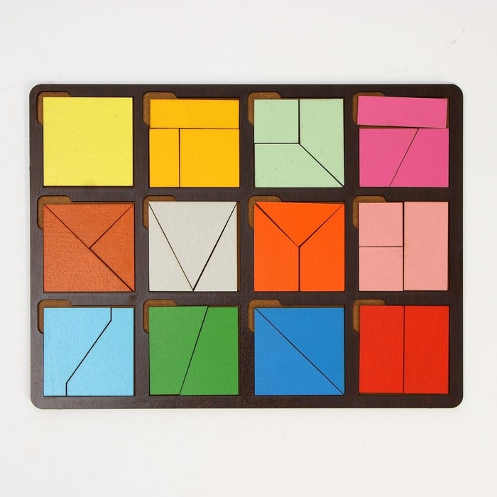 Развивающая доска «Сложи квадрат» 1 уровень сложности Развивающая доска «Сложи квадрат» 1 уровень сложности