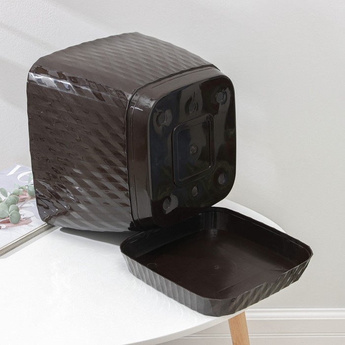 Горшок с поддоном «Классика», 15 л, цвет шоколадный Горшок с поддоном «Классика», 15 л, цвет шоколадный