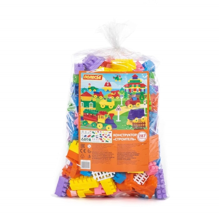 Конструктор «Строитель», 287 деталей Конструктор «Строитель», 287 деталей