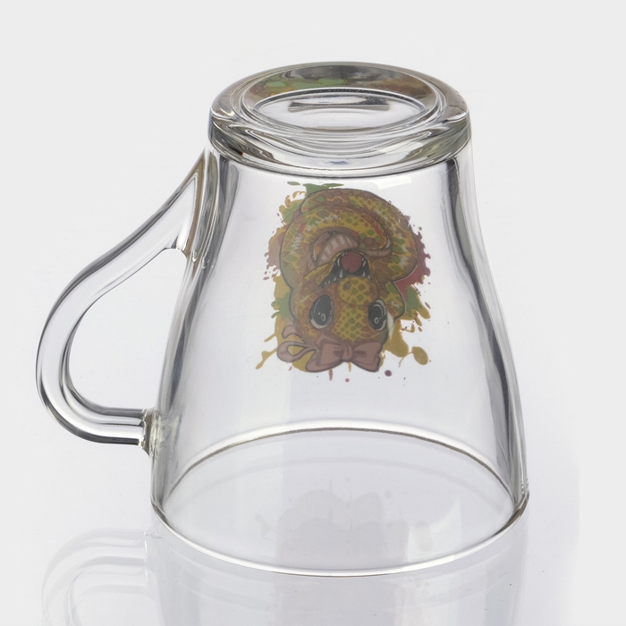 Кружка стеклянная для чая «Символ года 2025», 250 мл Кружка стеклянная для чая «Символ года 2025», 250 мл