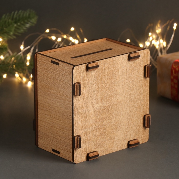 Новогодняя копилка  Новогодняя копилка "Новогодние игрушки" 12х12х9 см