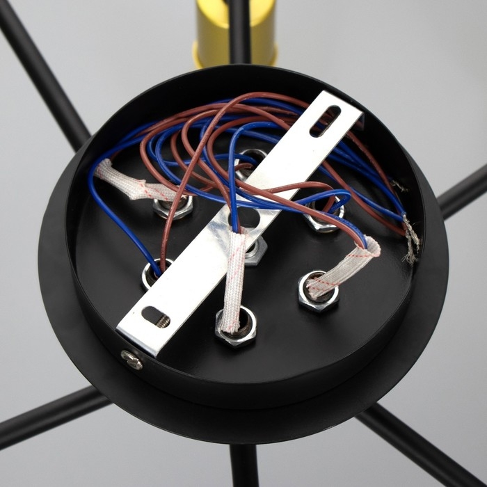 Люстра 2721/6 E27 40Вт черно-золотой 60х60х30 см