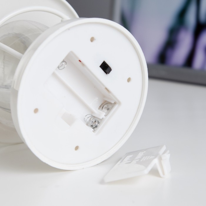 Ночник Ночник "Евлампия" LED 1Вт от батареек 2хАА белый 10х10х12см RISALUX