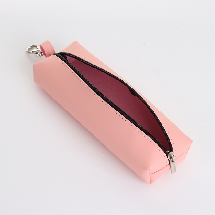 Ключница на молнии, длина 16 см, кольцо, карабин, цвет розовый Ключница на молнии, длина 16 см, кольцо, карабин, цвет розовый