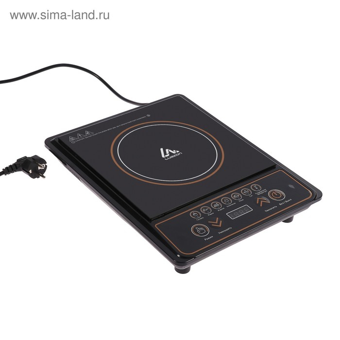 Плитка электрическая Luazon LIP-001, индукционная, 1 конфорка, 2100 Вт, чёрная Плитка электрическая Luazon LIP-001, индукционная, 1 конфорка, 2100 Вт, чёрная