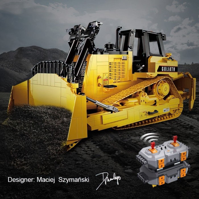 Конструктор радиоуправляемый «Строительный бульдозер», 2826 деталей, масштаб 1:17 Конструктор радиоуправляемый «Строительный бульдозер», 2826 деталей, масштаб 1:17