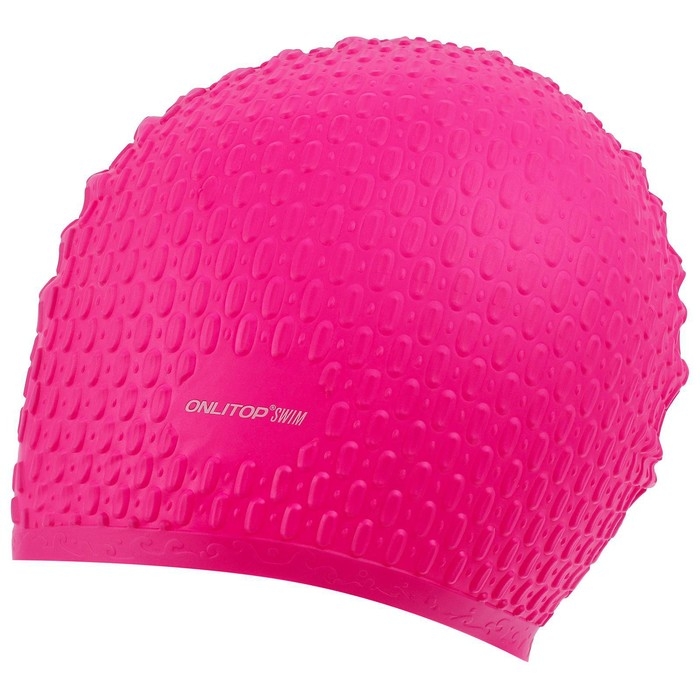 Шапочка для бассейна взрослая ONLYTOP Swim, силиконовая, обхват 54-60 см, цвета МИКС Шапочка для бассейна взрослая ONLYTOP Swim, силиконовая, обхват 54-60 см, цвета МИКС