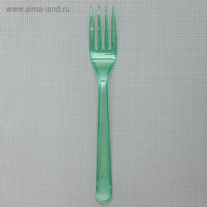 Набор пластиковых одноразовых вилок 18 см, 10 шт, цвет салатовый Набор пластиковых одноразовых вилок 18 см, 10 шт, цвет салатовый