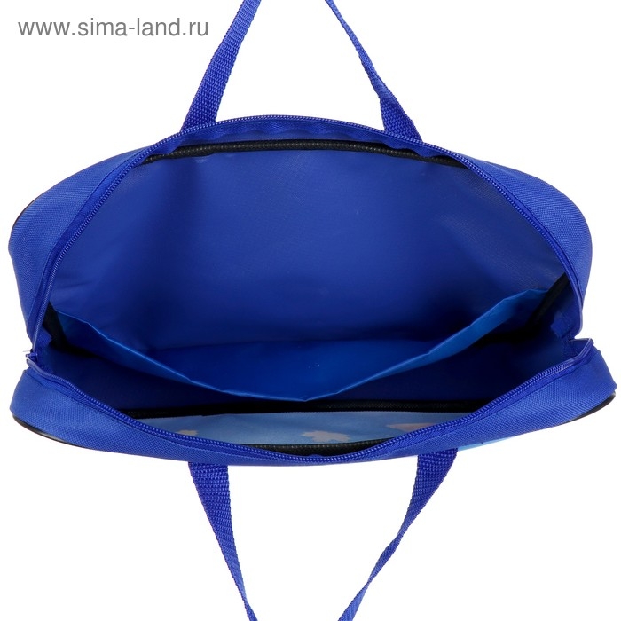 Папка с ручками текстильная А4, 350 х 270 х 70 мм, Calligrata "Глобус"