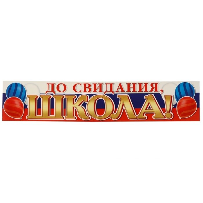 Набор украшений на скотче "До свидания, школа!" 31 х 44,5 см