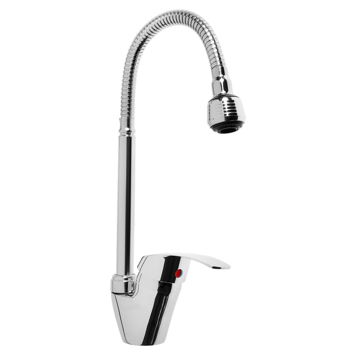 Смеситель для кухни ZEIN Z3498, гибкий излив, двухрежимный аэратор, латунь, хром Смеситель для кухни ZEIN Z3498, гибкий излив, двухрежимный аэратор, латунь, хром