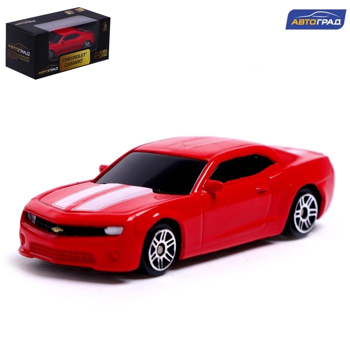 Машина металлическая CHEVROLET CAMARO, 1:64, цвет красный Машина металлическая CHEVROLET CAMARO, 1:64, цвет красный