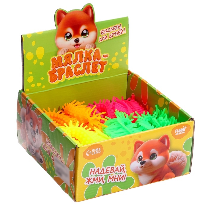 Игрушка-антистресс «Мялка- браслет» МИКС Игрушка-антистресс «Мялка- браслет» МИКС