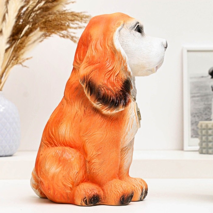 Копилка Копилка "Собака с медалью" рыжая, 25см