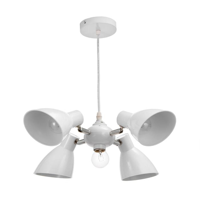 Люстра  Люстра "Классика" 5х15Вт Е27 белый 28х28х18 см BayerLux